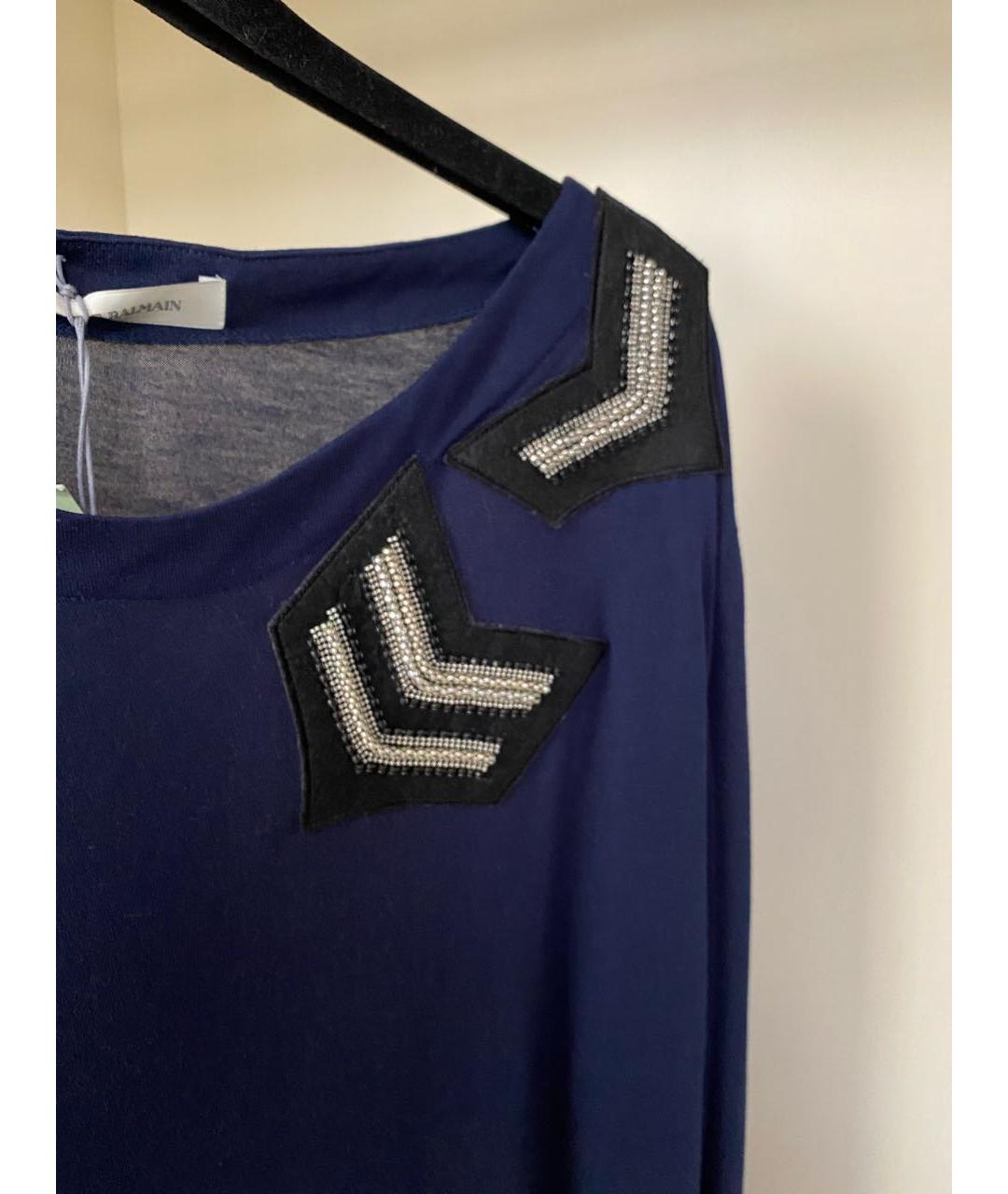 PIERRE BALMAIN Темно-синий джемпер / свитер, фото 5