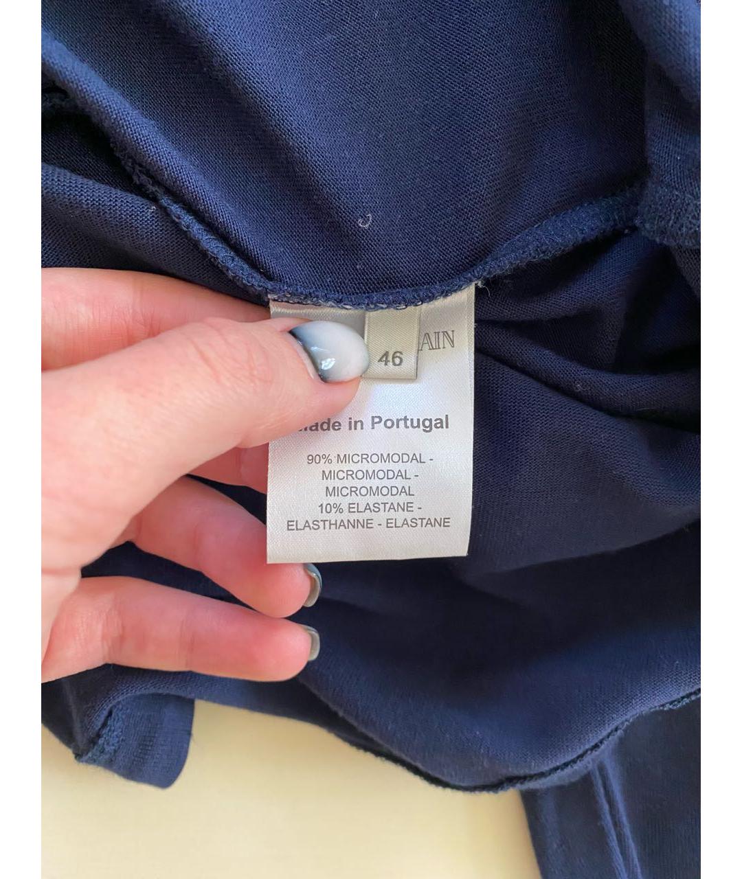 PIERRE BALMAIN Темно-синий джемпер / свитер, фото 7