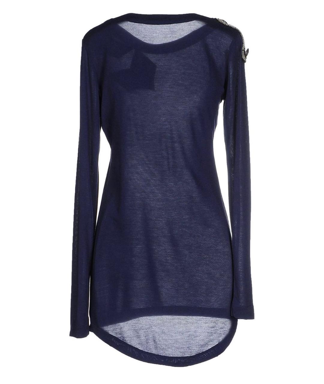 PIERRE BALMAIN Темно-синий джемпер / свитер, фото 2