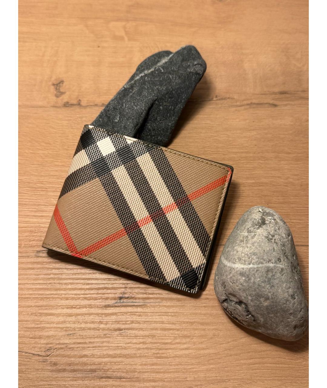 BURBERRY Хаки кошелек, фото 5