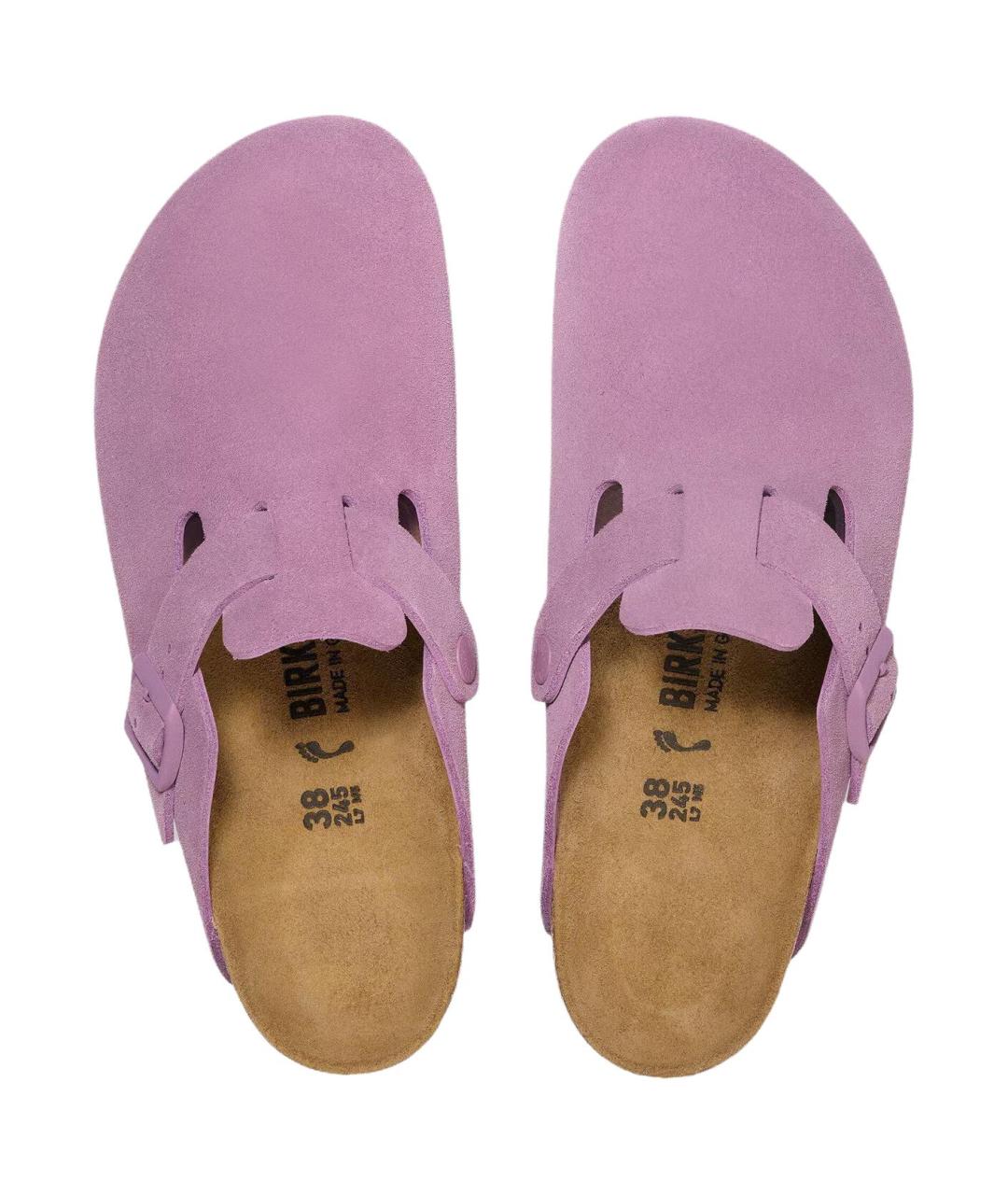 BIRKENSTOCK Фиолетовые нубуковые мюли, фото 4