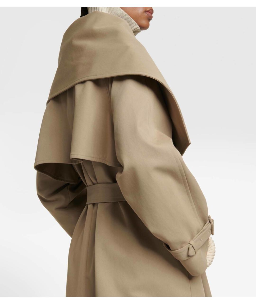 THE ROW Бежевый хлопковый тренч/плащ, фото 8