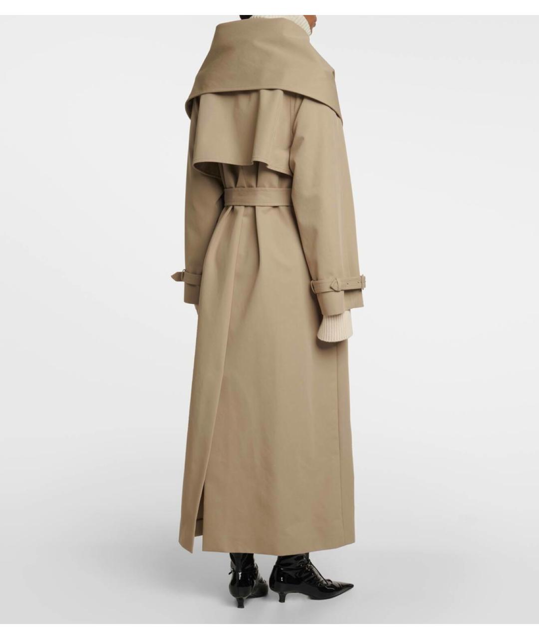 THE ROW Бежевый хлопковый тренч/плащ, фото 7