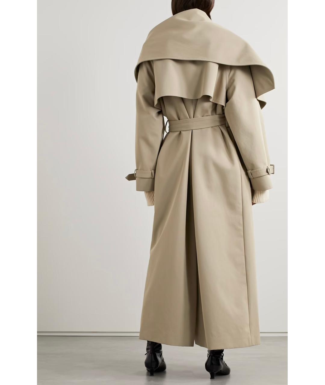 THE ROW Бежевый хлопковый тренч/плащ, фото 4