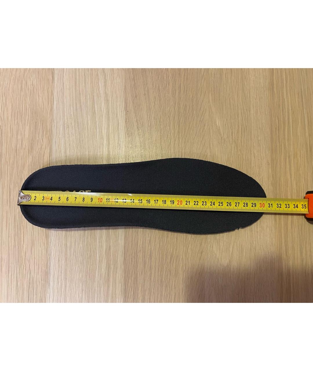 VERSACE Черные кожаные низкие кроссовки / кеды, фото 6