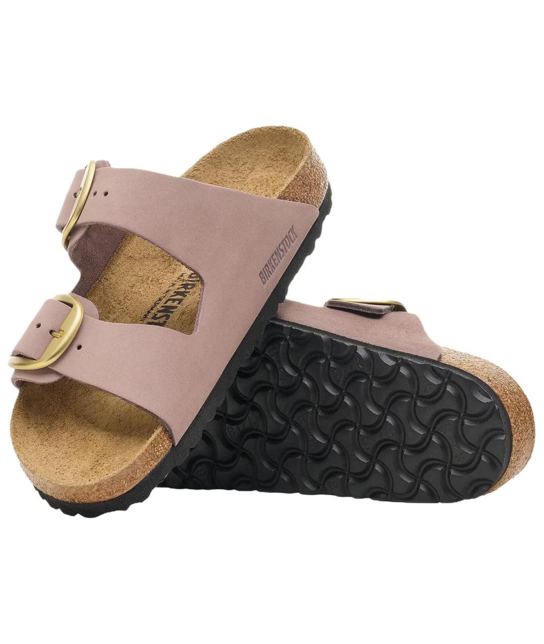 BIRKENSTOCK Розовые нубуковые сандалии, фото 5