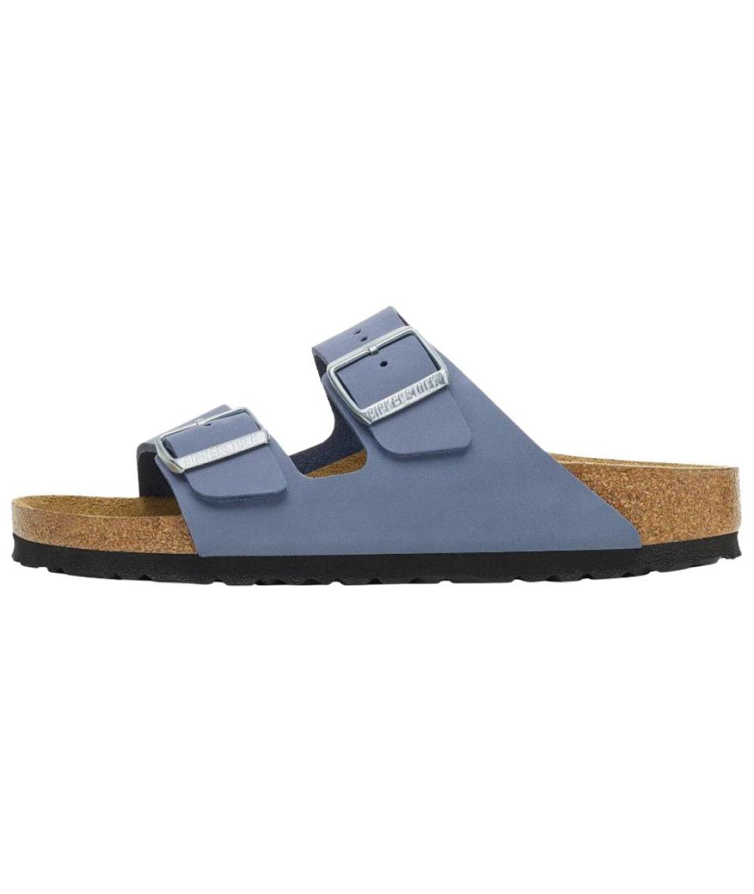 BIRKENSTOCK Синие кожаные сандалии, фото 6
