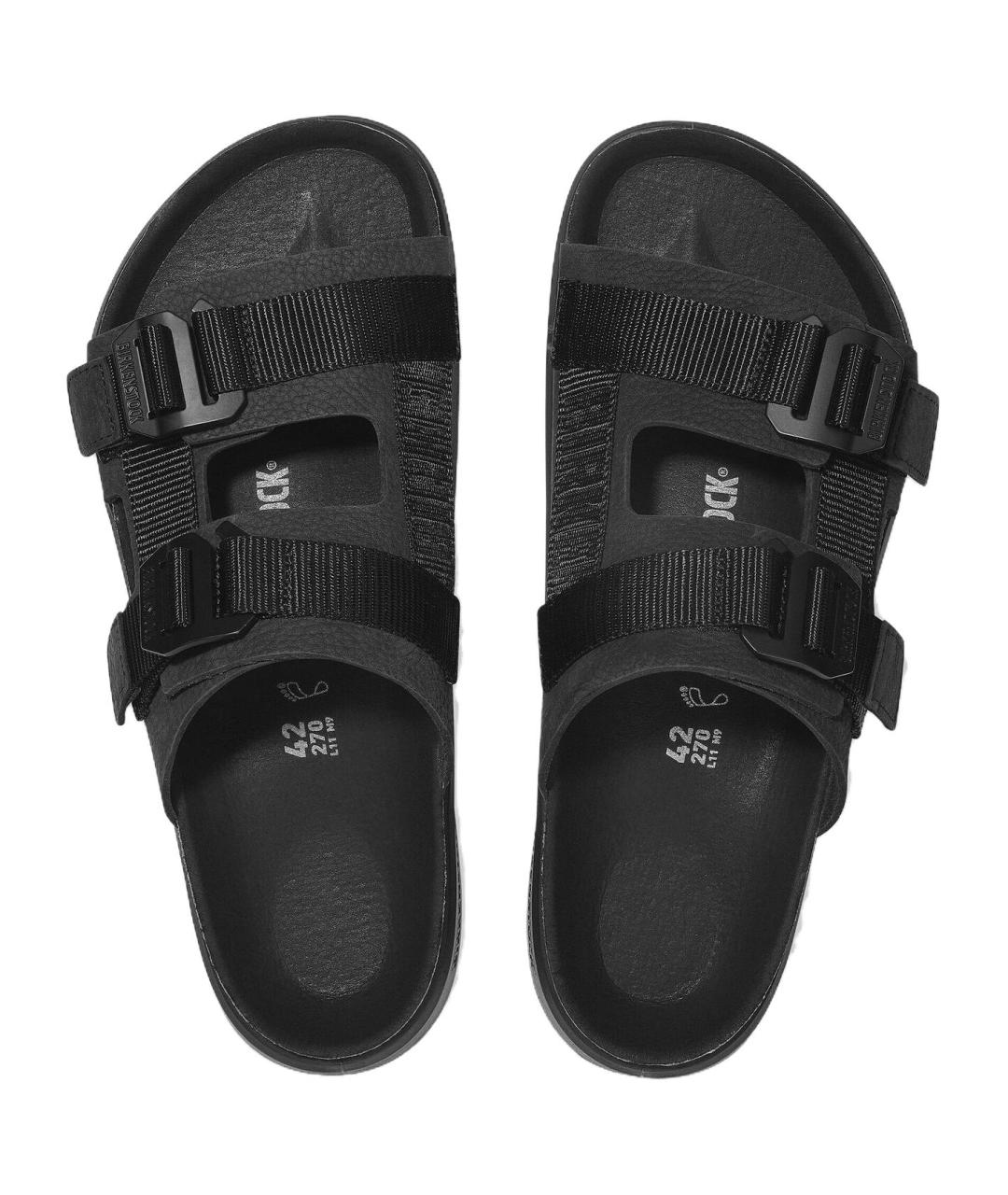 BIRKENSTOCK Черные кожаные сандалии, фото 4