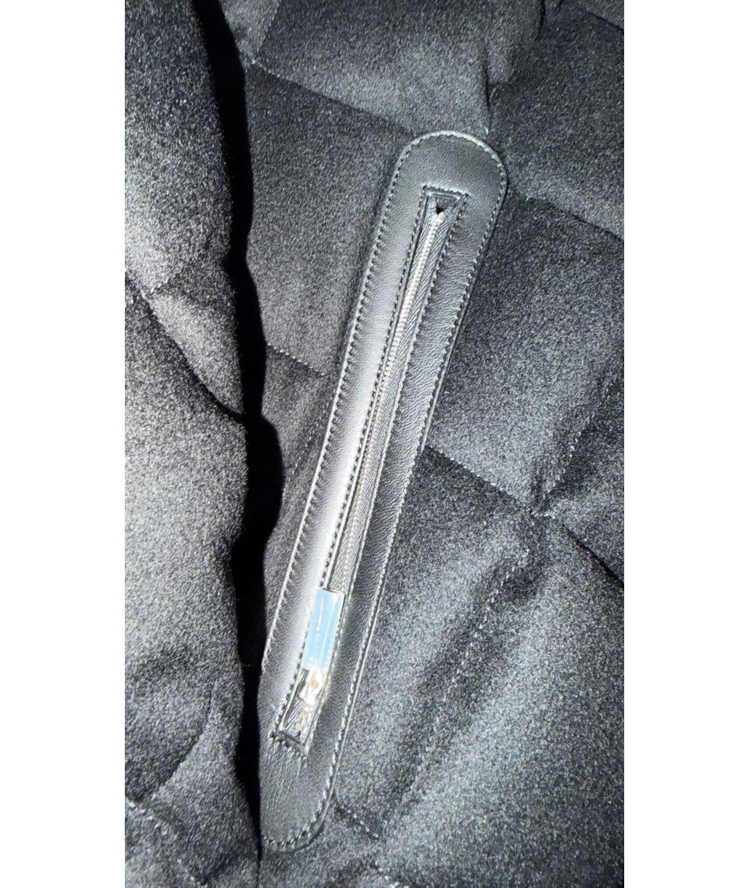 HERMES Черный кашемировый пуховик, фото 7