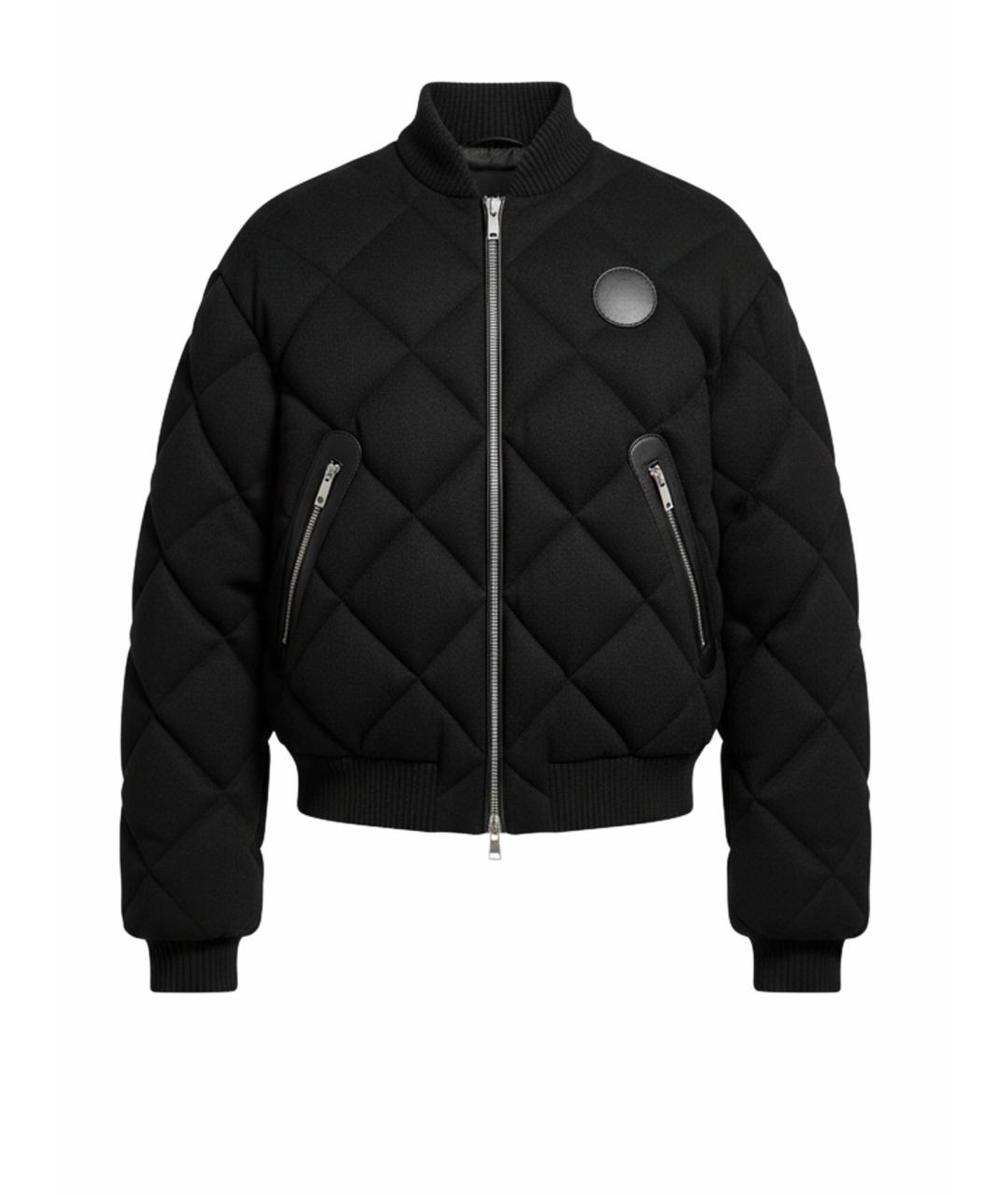 HERMES Черный кашемировый пуховик, фото 1