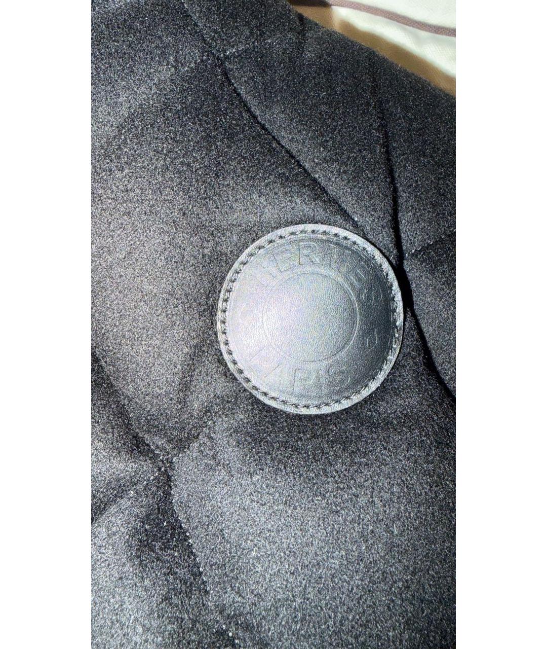 HERMES Черный кашемировый пуховик, фото 6