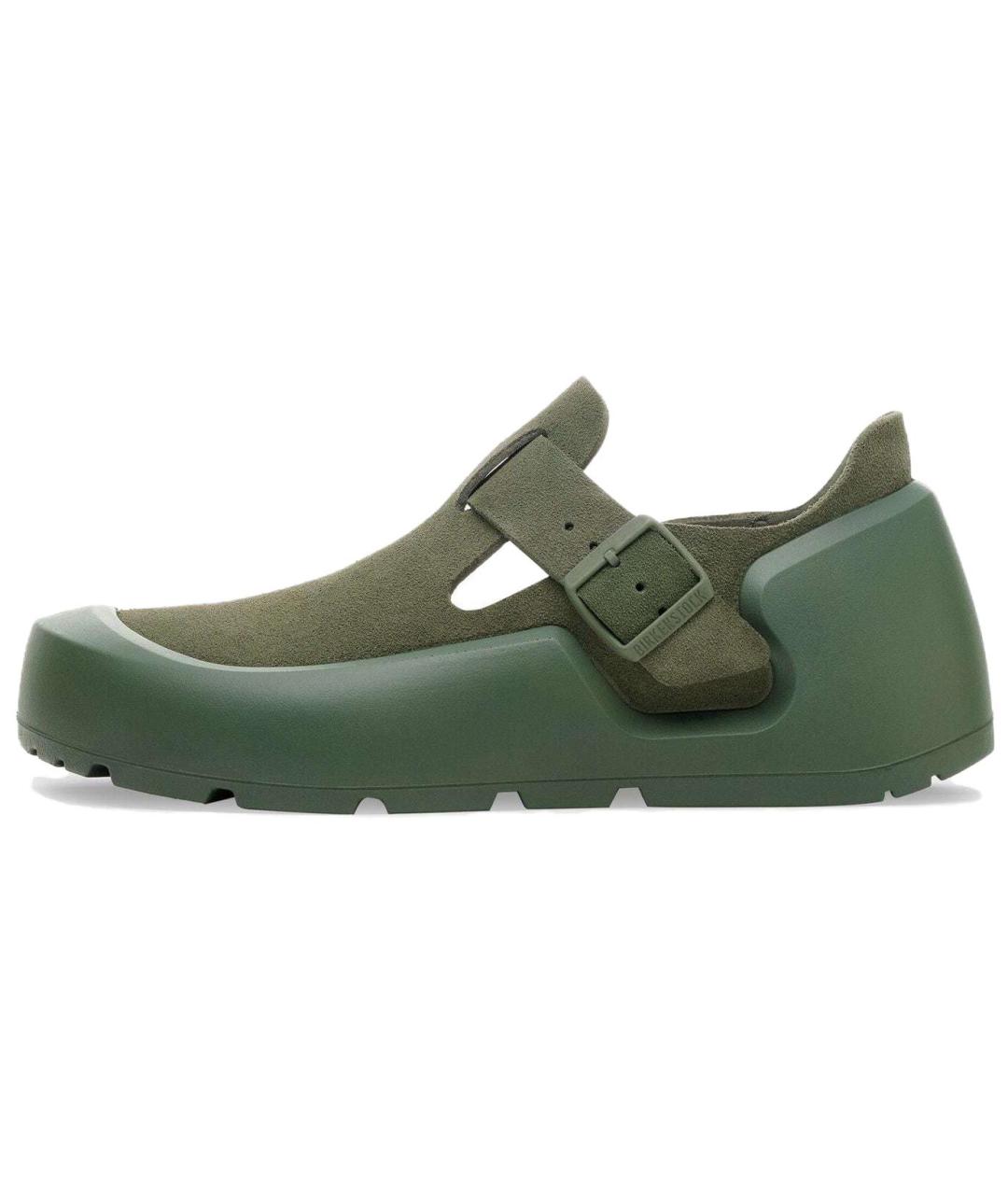 BIRKENSTOCK Зеленые нубуковые кроссовки, фото 2
