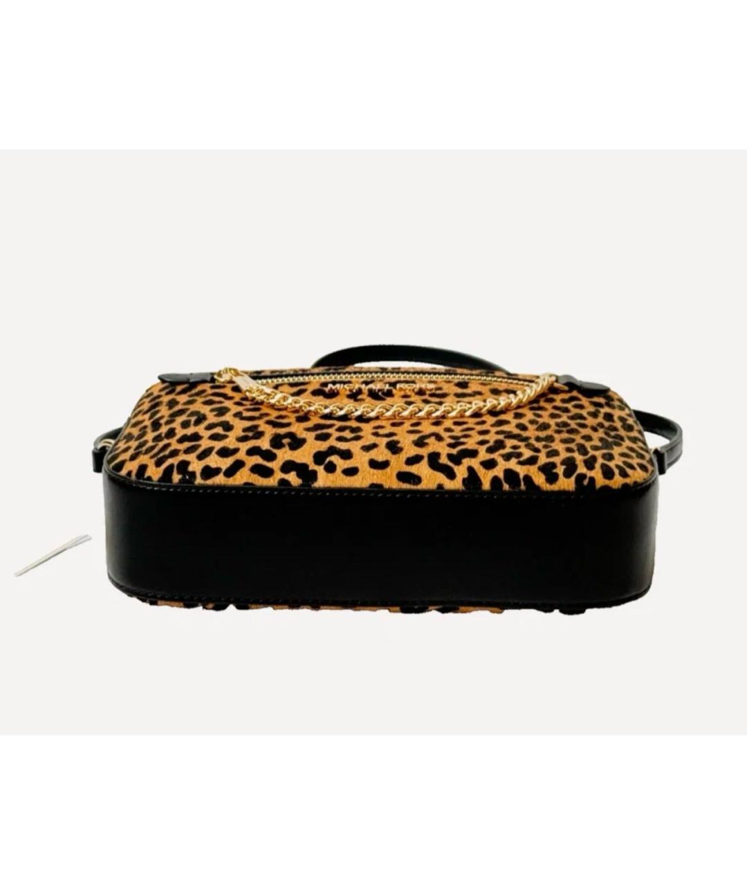 MICHAEL KORS Коричневая сумка через плечо из экзотической кожи, фото 4