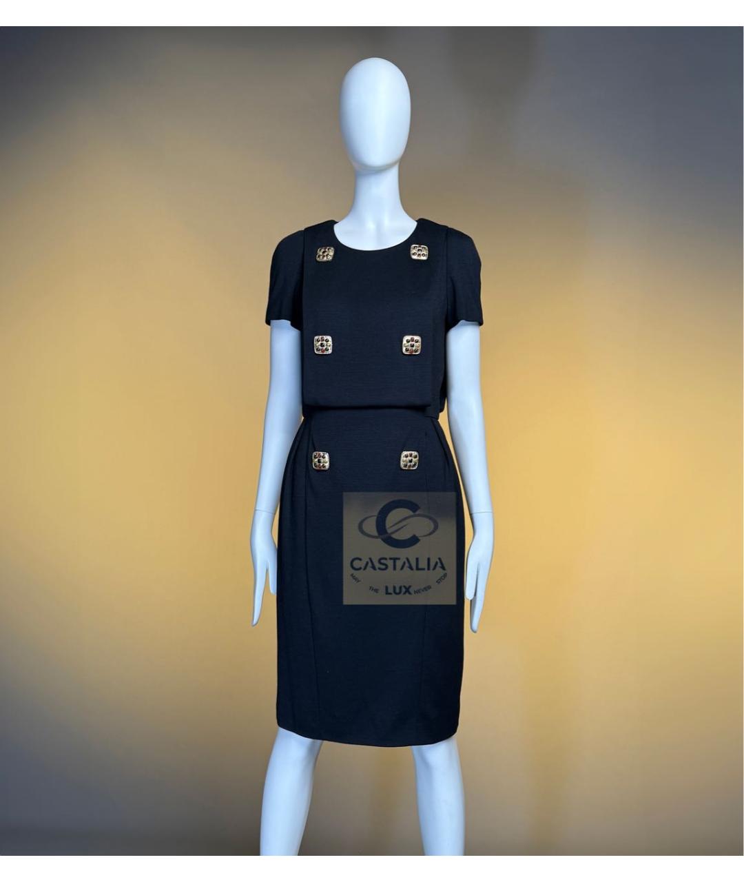 CHANEL Черное шерстяное платье, фото 5