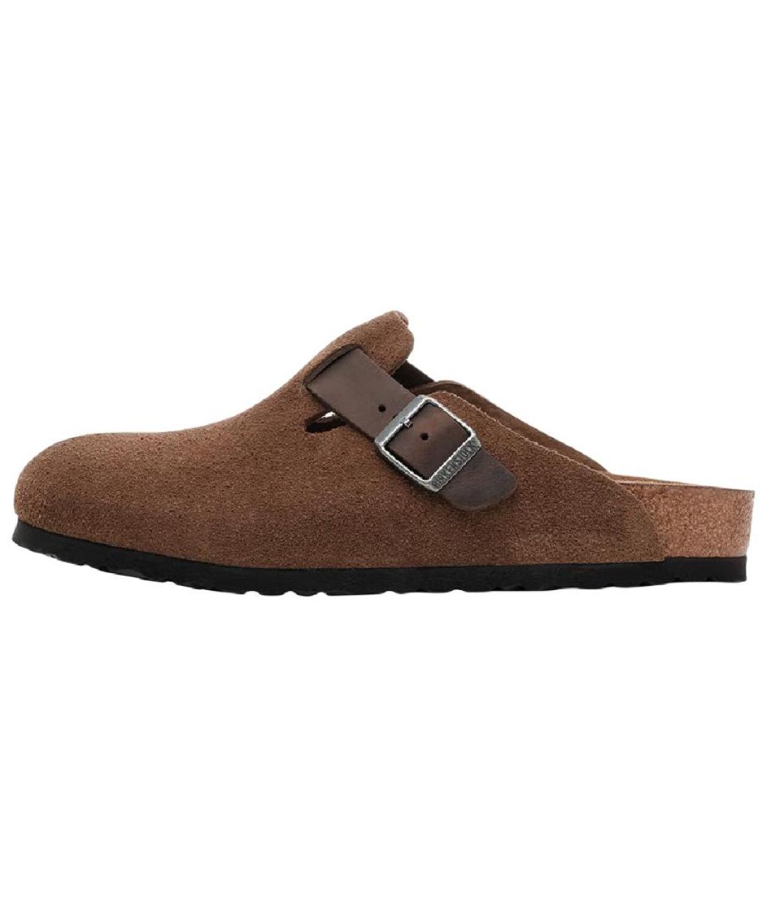 BIRKENSTOCK Коричневые замшевые сандалии, фото 5