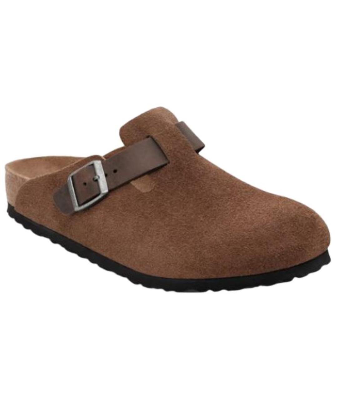 BIRKENSTOCK Коричневые замшевые сандалии, фото 2