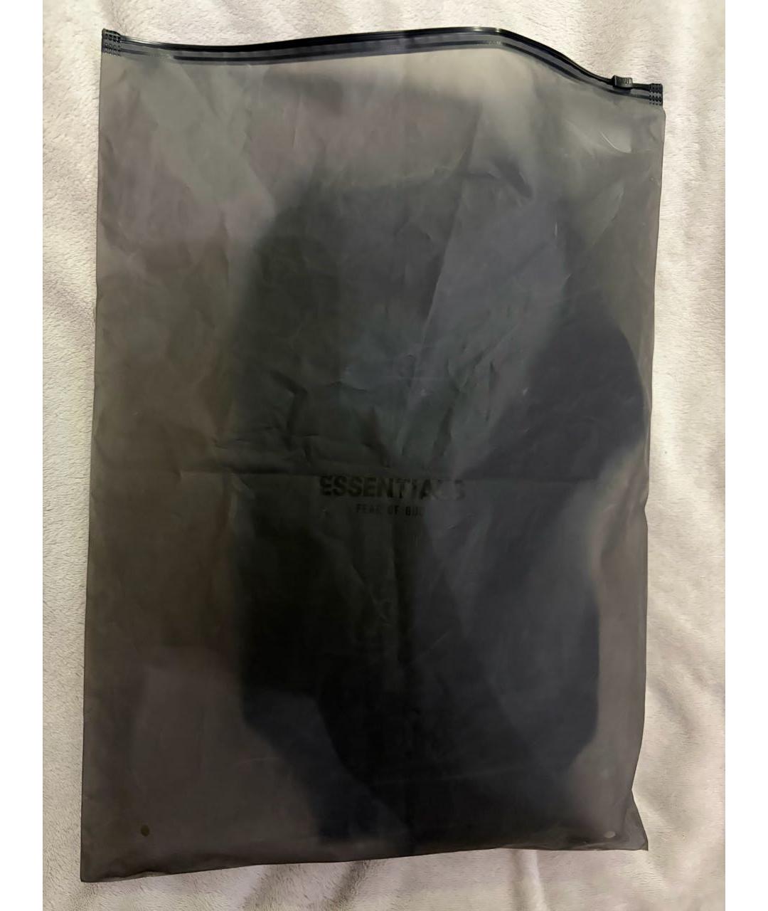 FEAR OF GOD ESSENTIALS Черная хлопковая футболка, фото 5