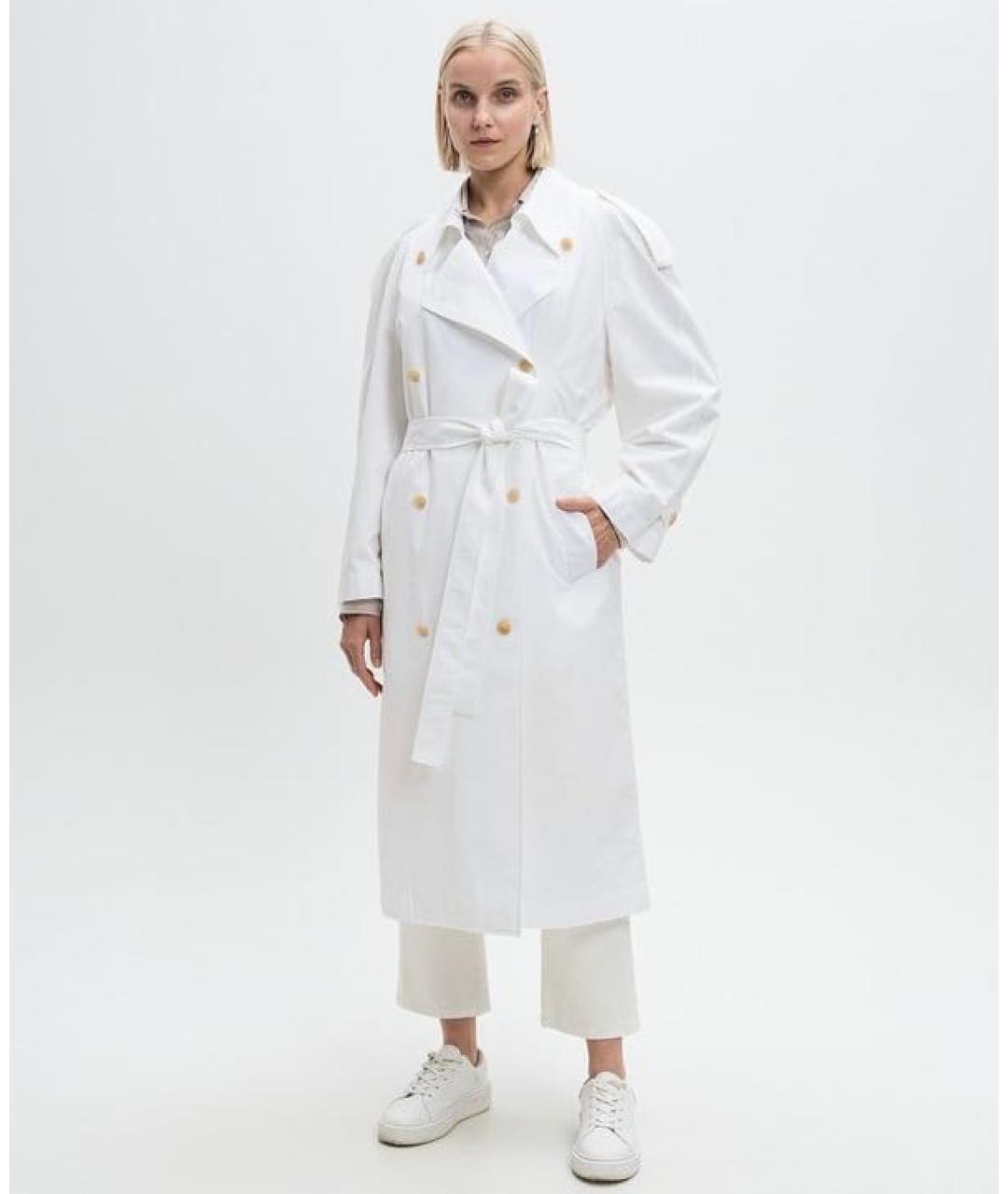 THE ROW Белый хлопковый тренч/плащ, фото 6