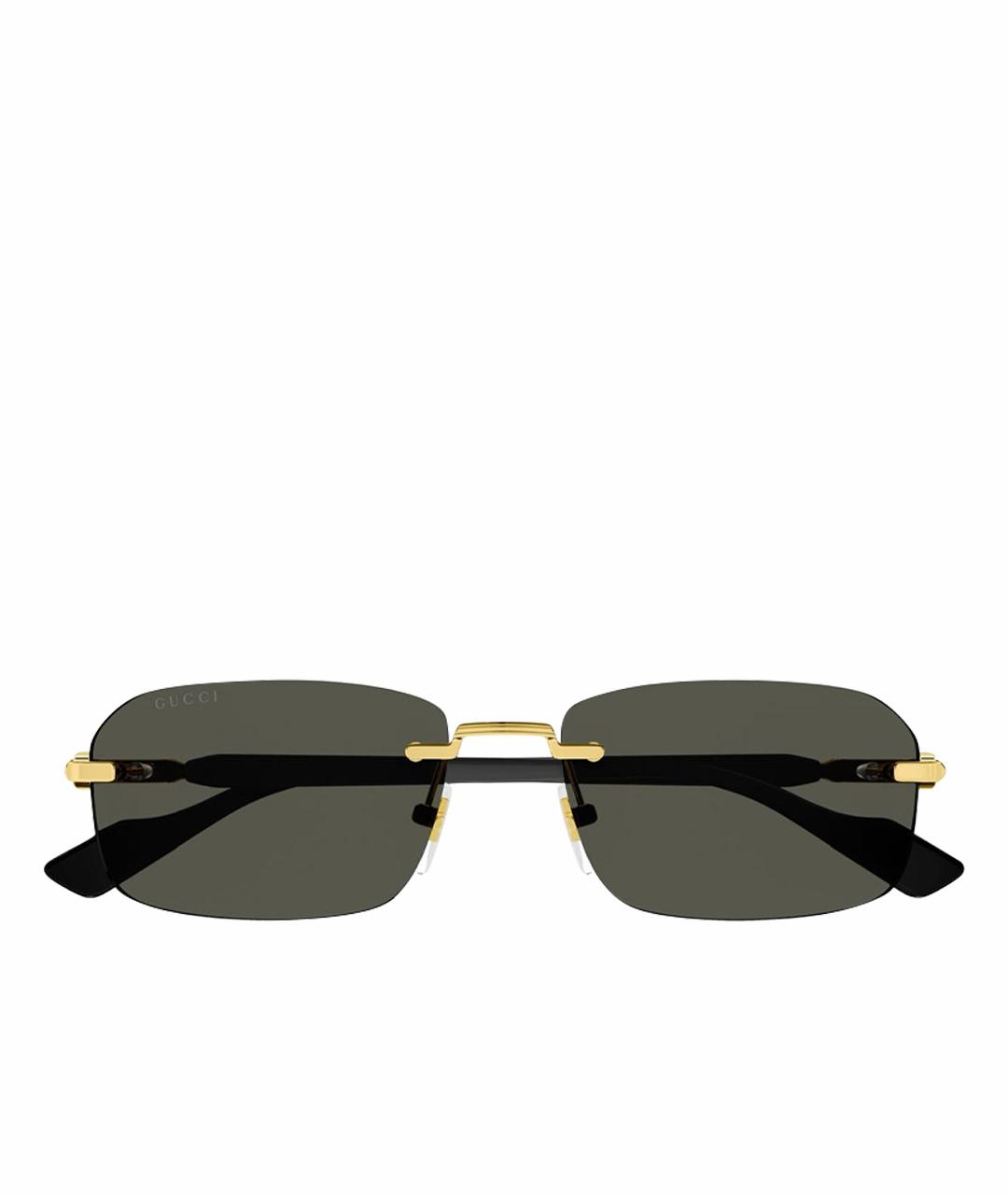 GUCCI Черные пластиковые солнцезащитные очки, фото 1