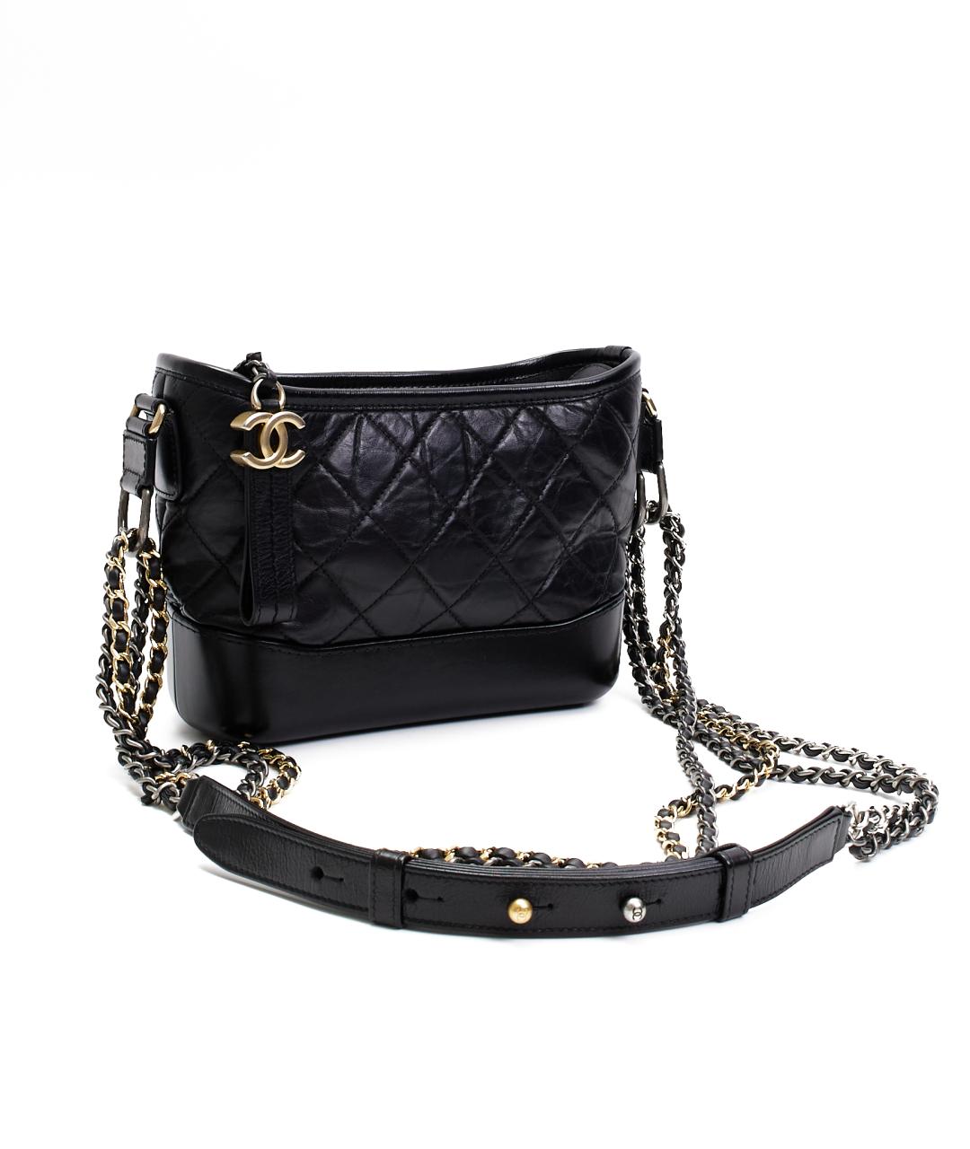 CHANEL Черная кожаная сумка тоут, фото 2