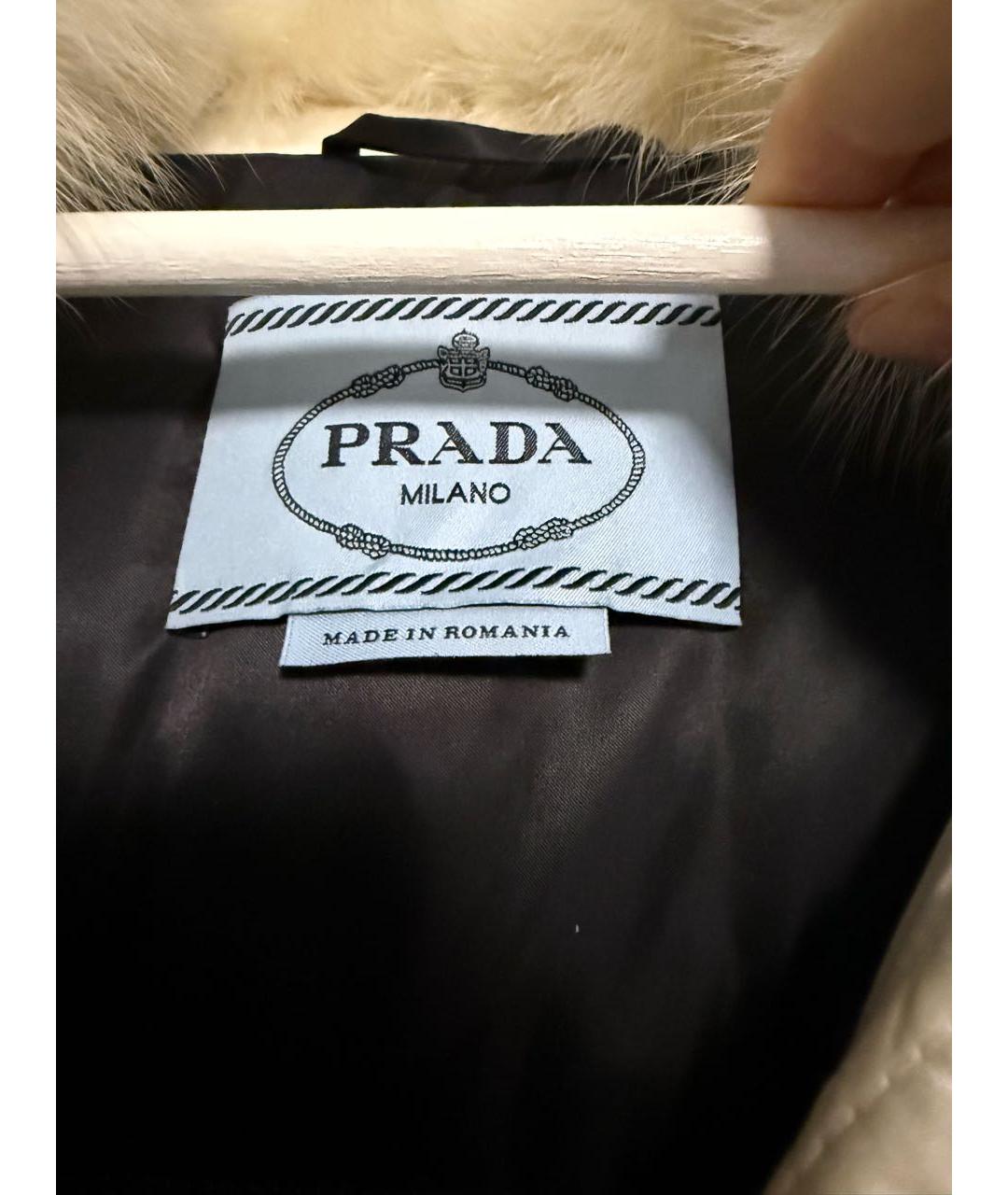 PRADA Белый пуховик, фото 4