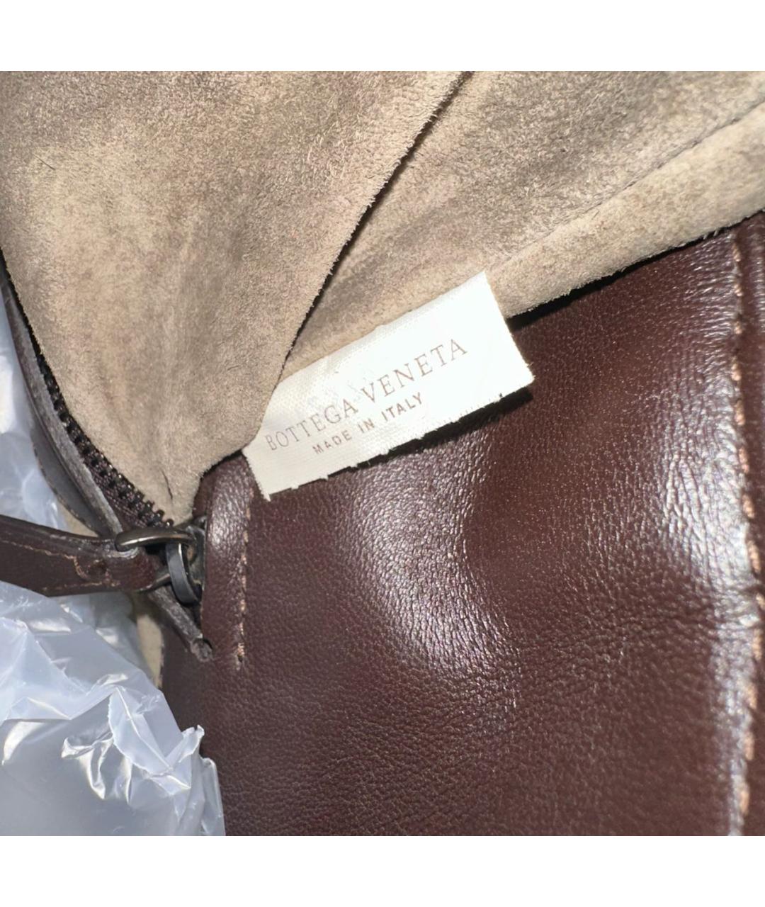 BOTTEGA VENETA Коричневая кожаная сумка тоут, фото 6