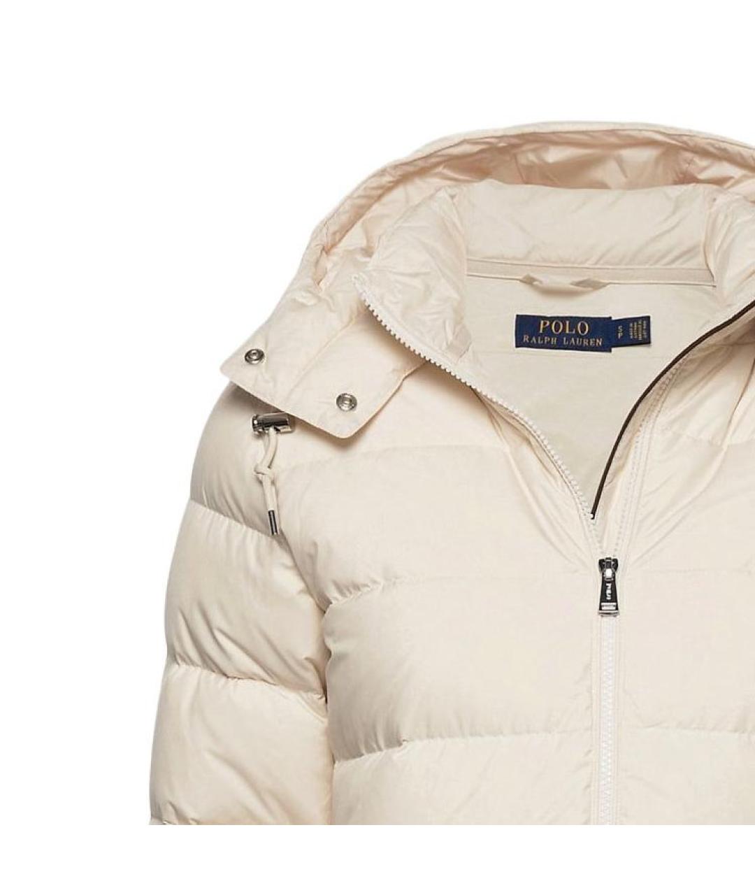 POLO RALPH LAUREN Бежевая полиамидовая куртка, фото 2