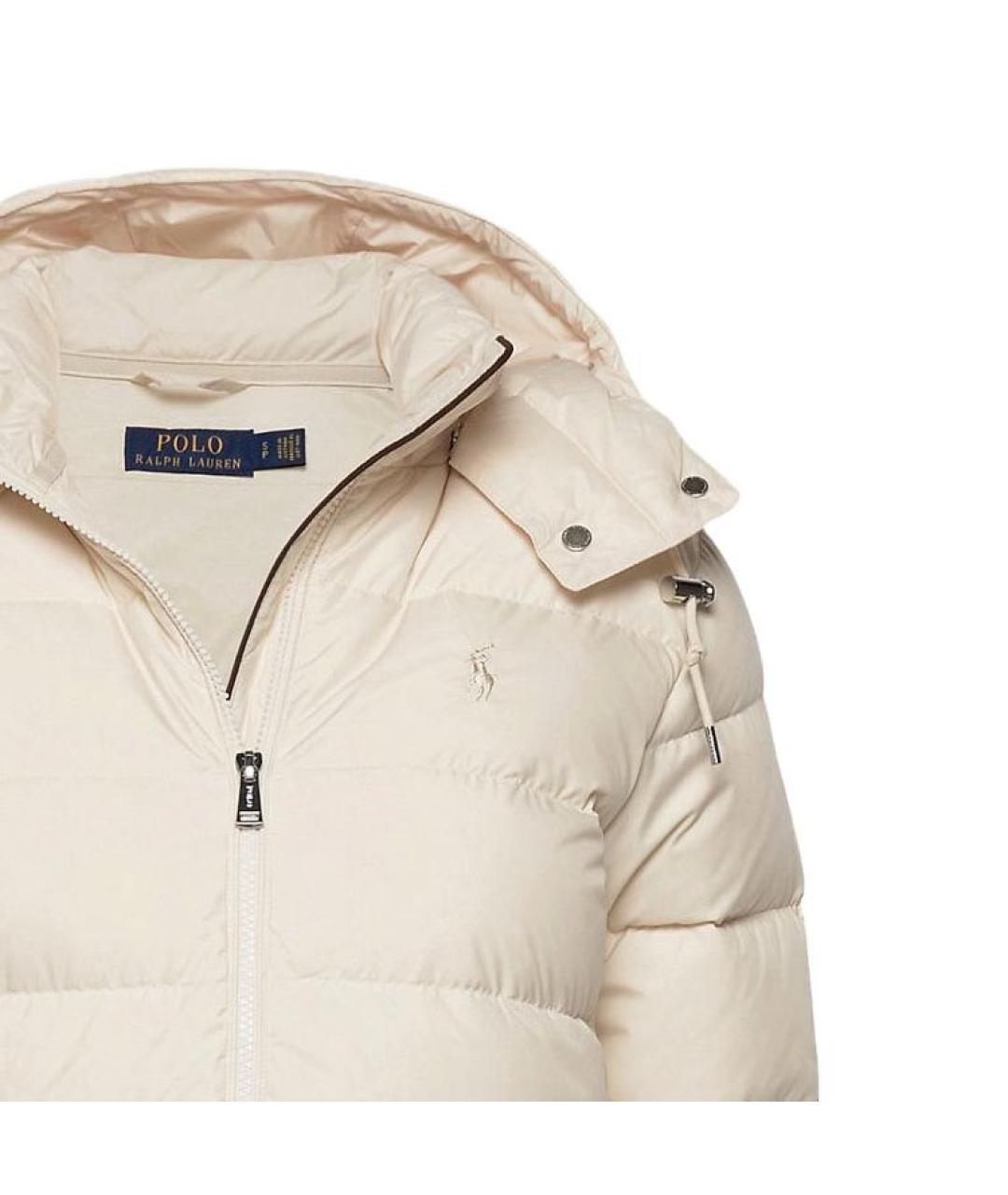 POLO RALPH LAUREN Бежевая полиамидовая куртка, фото 3