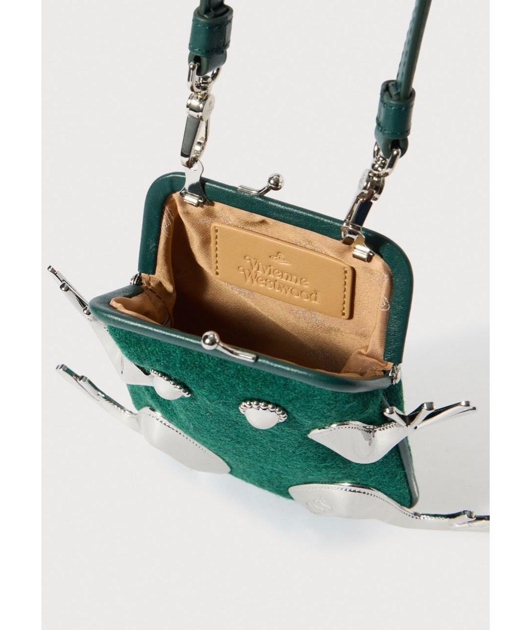 VIVIENNE WESTWOOD Зеленая сумка через плечо, фото 5