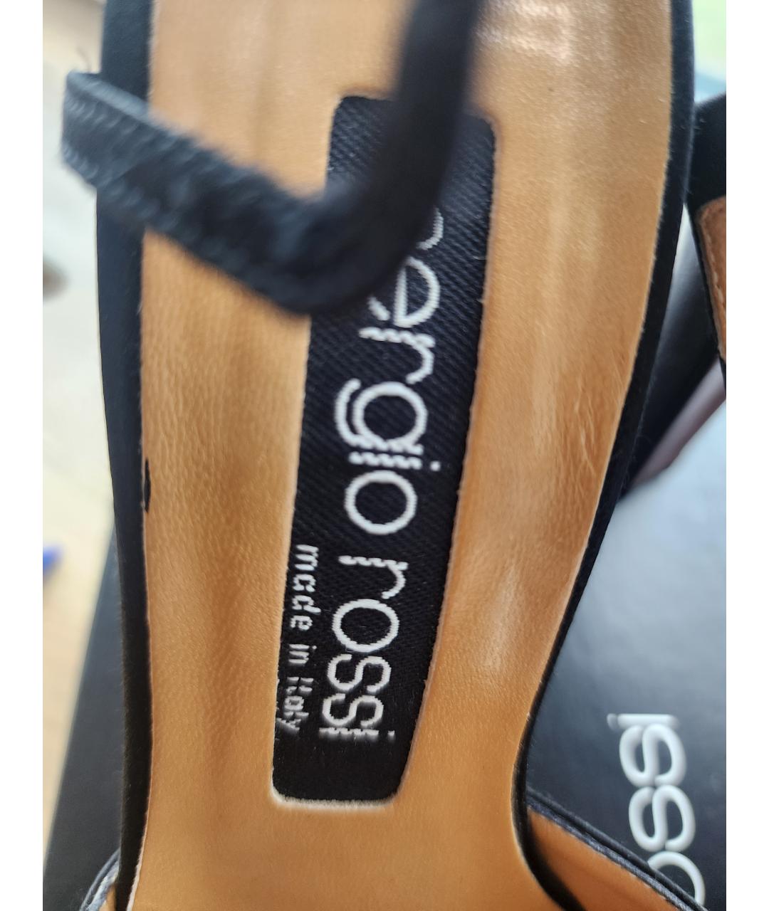 SERGIO ROSSI Черные текстильные туфли, фото 3