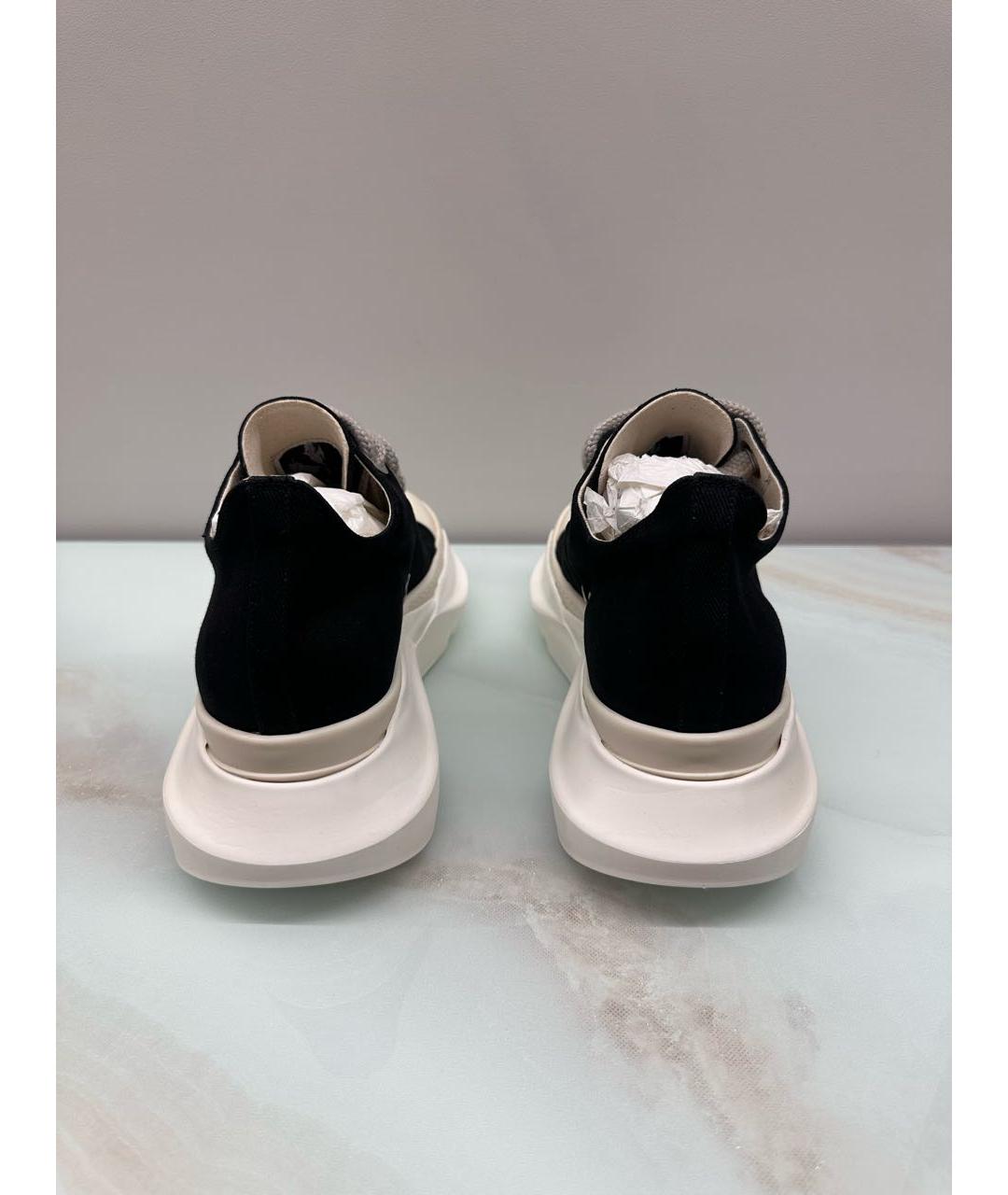 RICK OWENS DRKSHDW Черные низкие кроссовки / кеды, фото 3