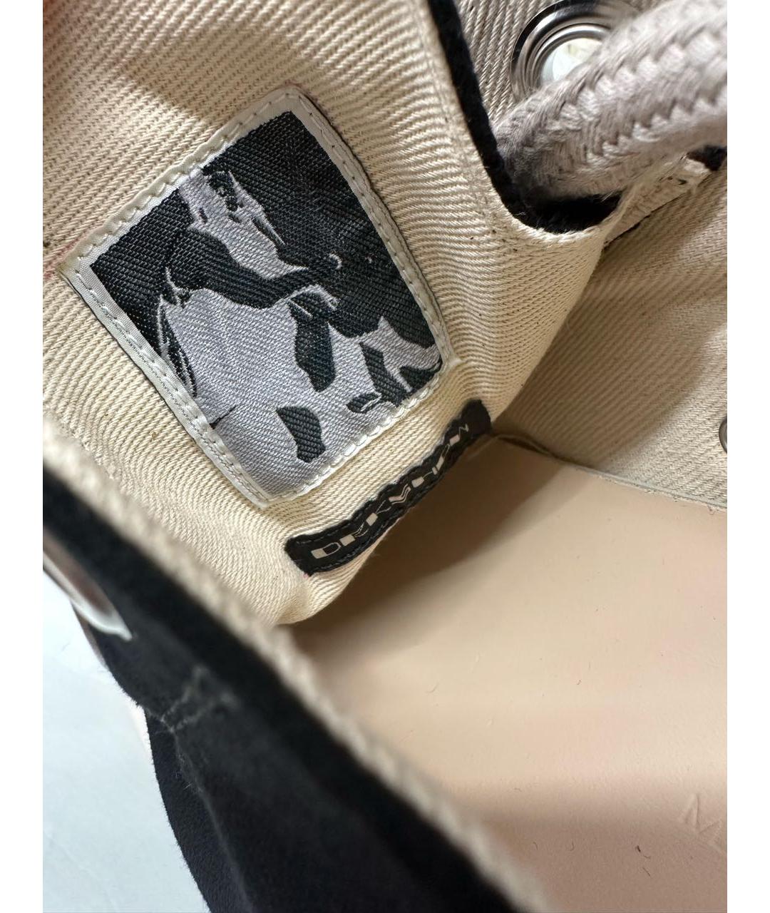 RICK OWENS DRKSHDW Черные низкие кроссовки / кеды, фото 5