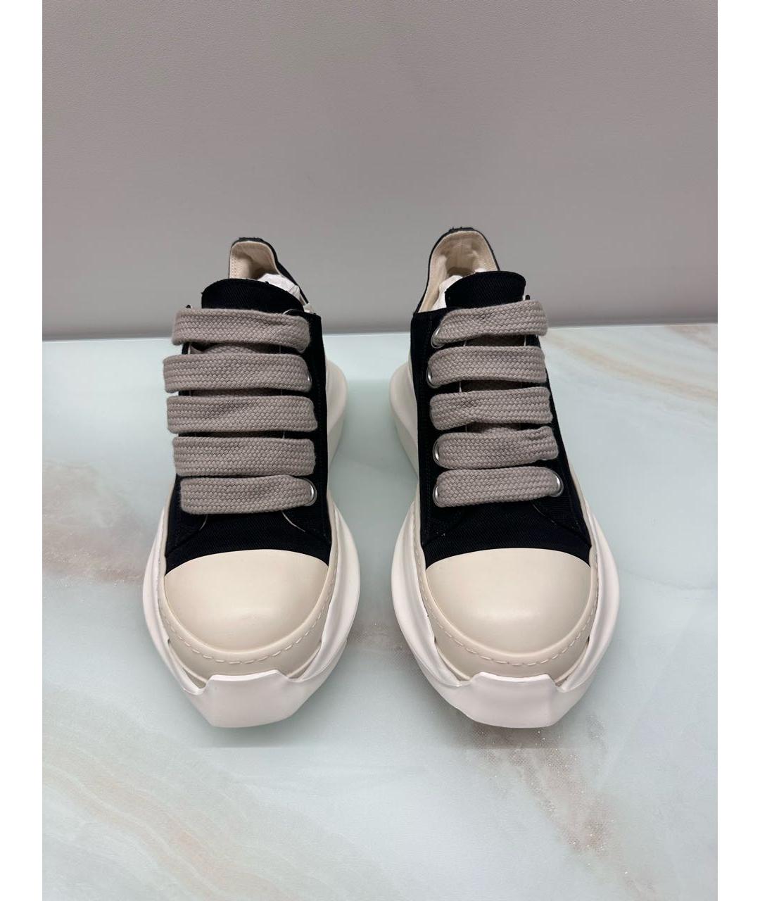 RICK OWENS DRKSHDW Черные низкие кроссовки / кеды, фото 2