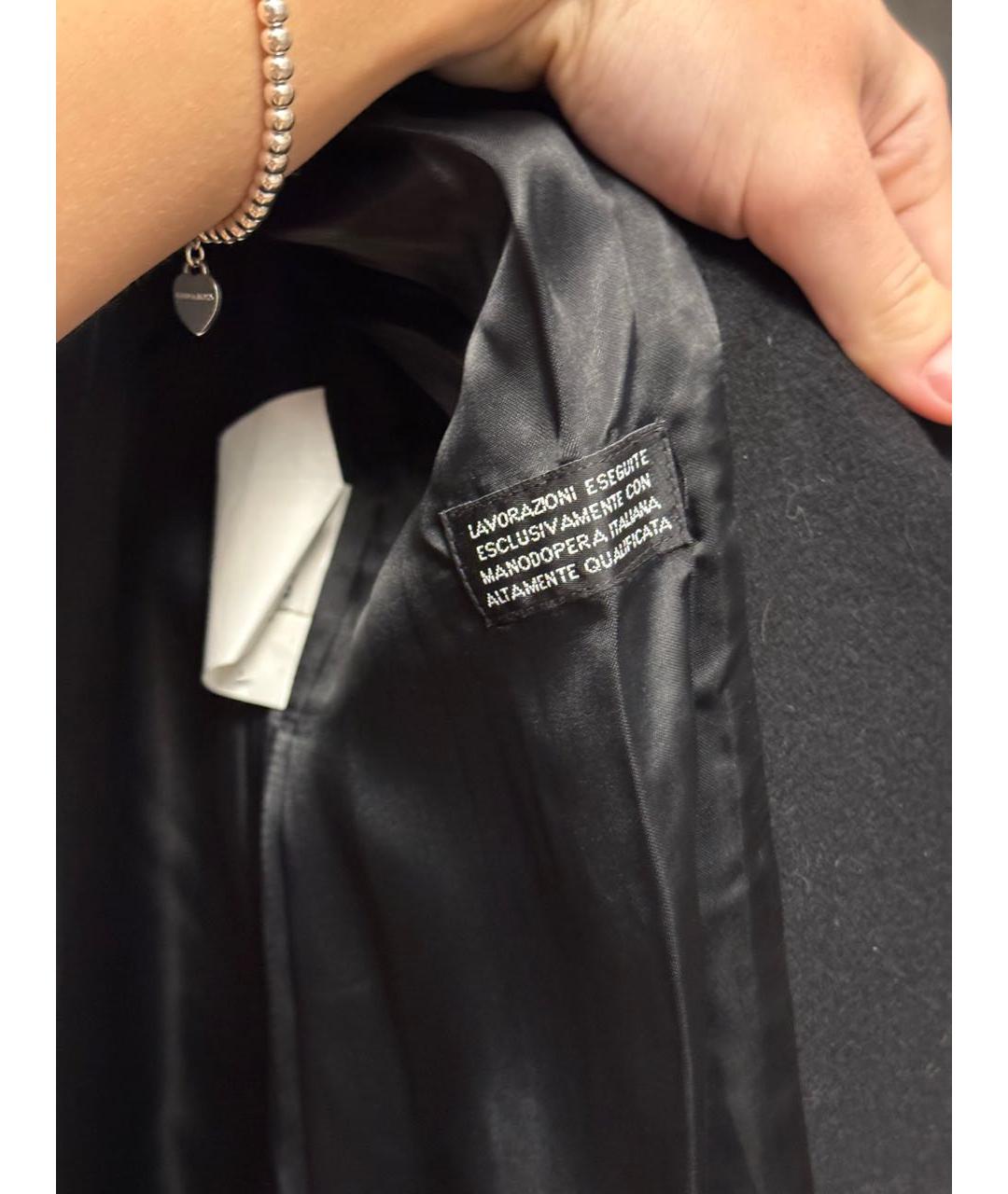 ALEXANDER MCQUEEN Черное кашемировое пальто, фото 6