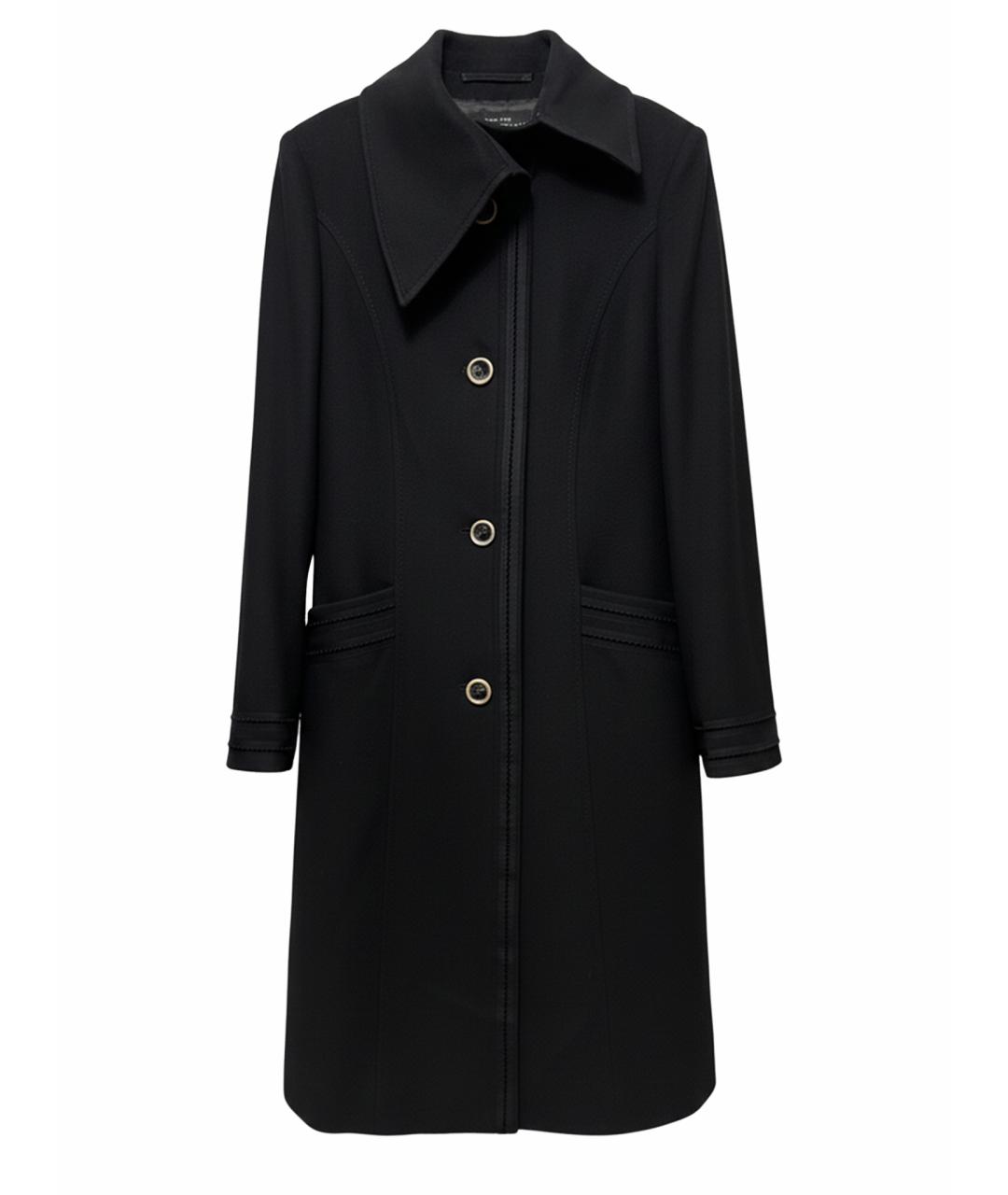 ALEXANDER MCQUEEN Черное кашемировое пальто, фото 1