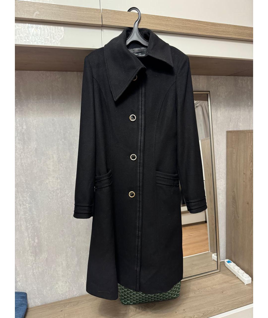 ALEXANDER MCQUEEN Черное кашемировое пальто, фото 9