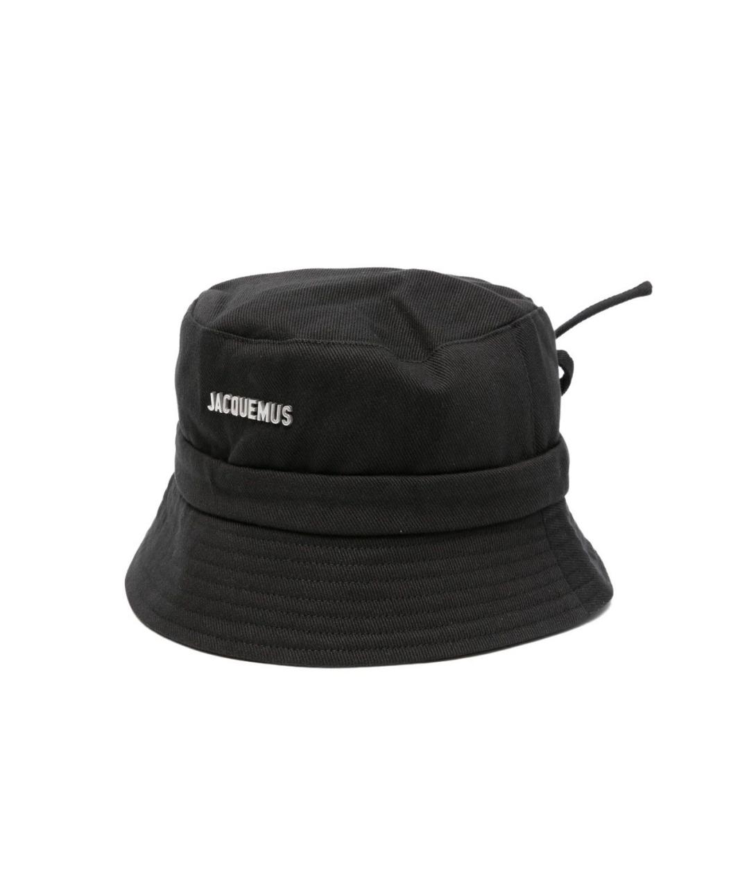 JACQUEMUS Черная хлопковая шляпа, фото 1