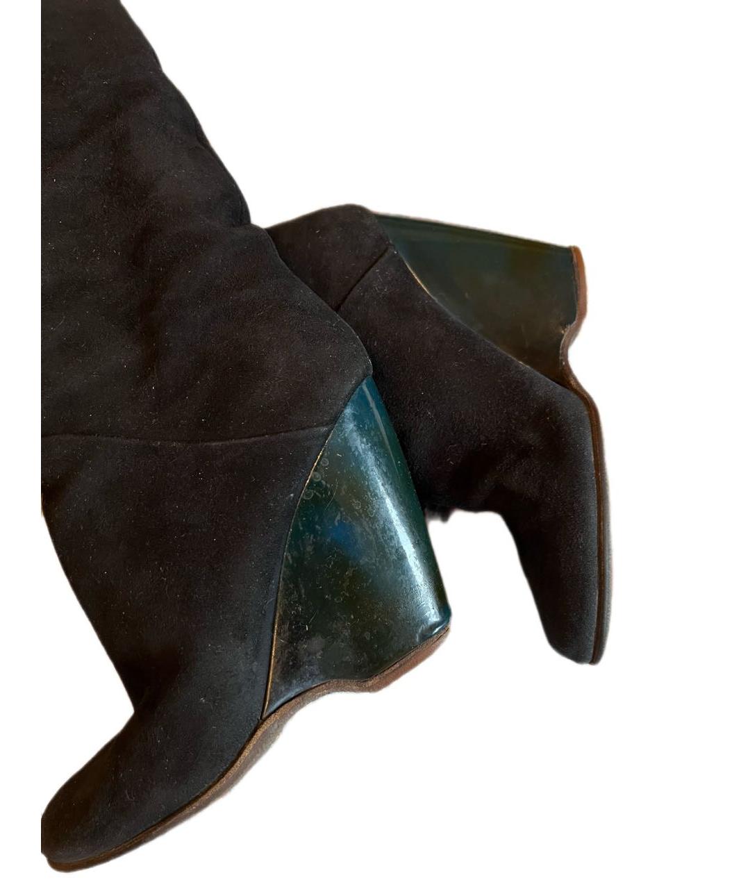 GIUSEPPE ZANOTTI DESIGN Черные замшевые ботфорты, фото 7