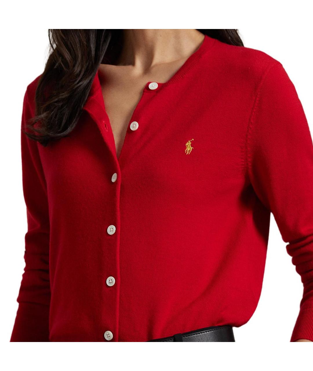 POLO RALPH LAUREN Красный кардиган, фото 5