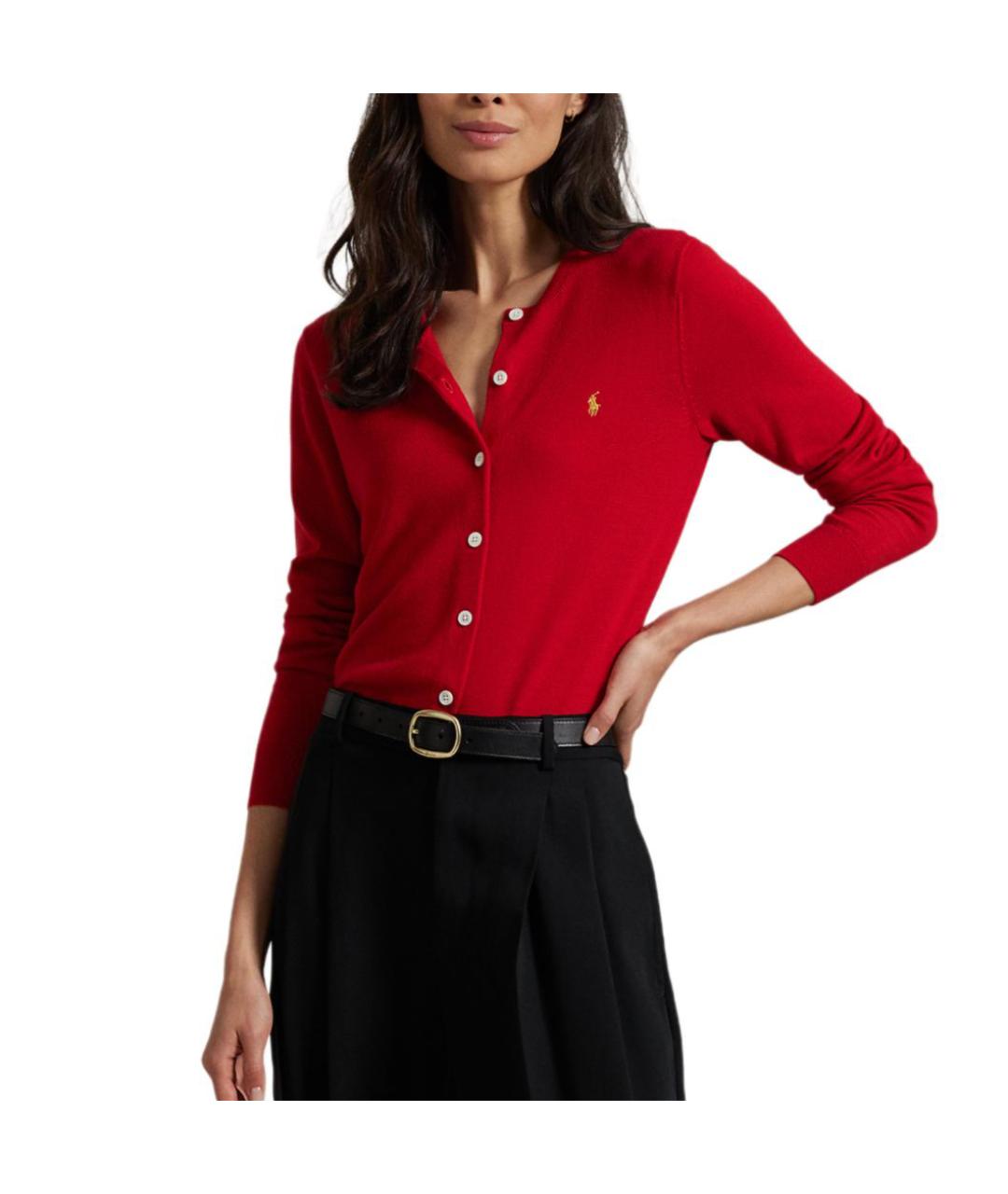 POLO RALPH LAUREN Красный кардиган, фото 3