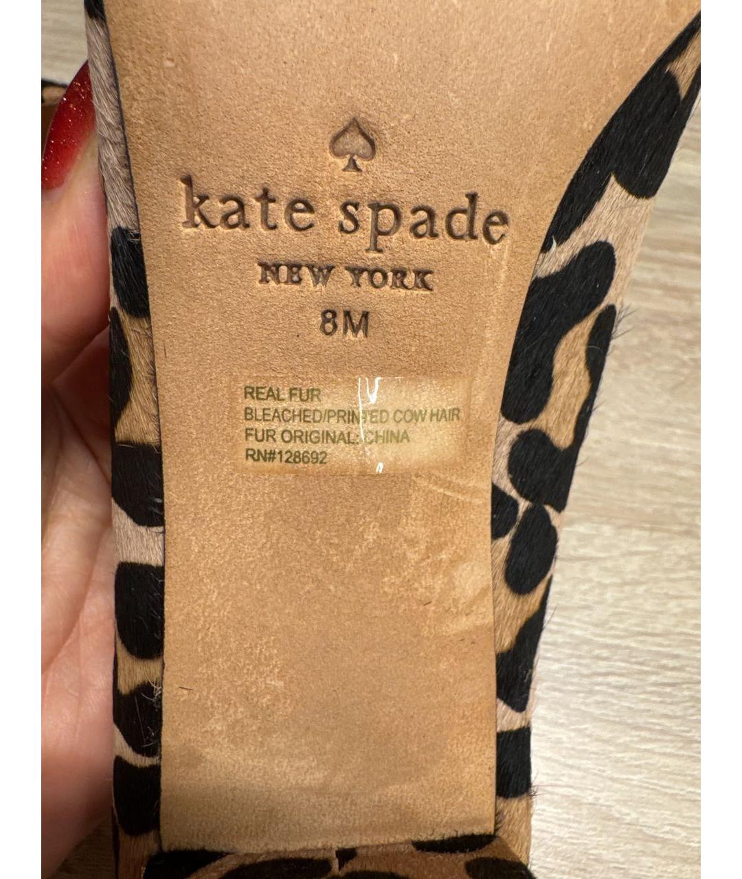 KATE SPADE Мульти кожаные туфли, фото 7