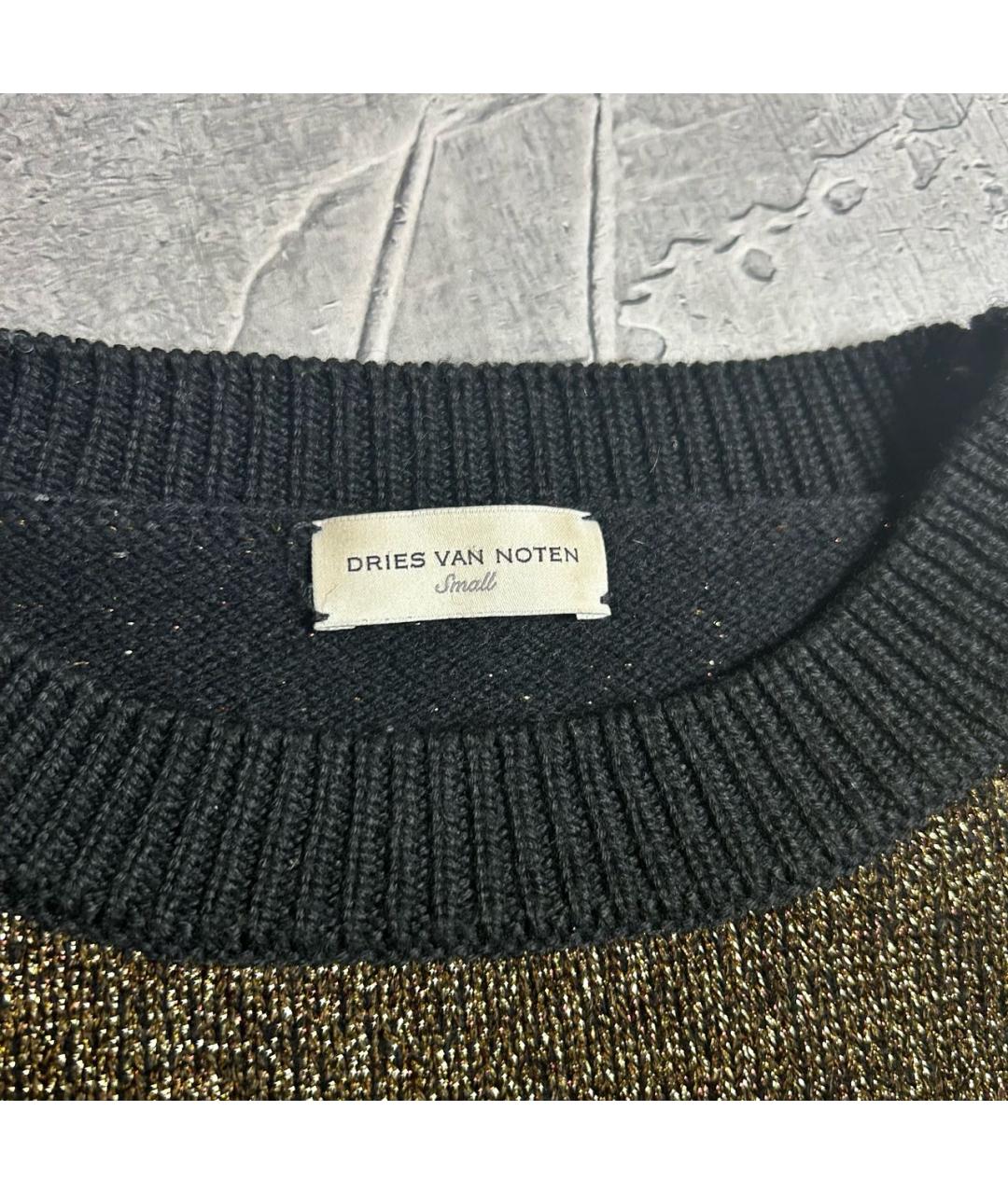 DRIES VAN NOTEN Золотой шерстяной джемпер / свитер, фото 3