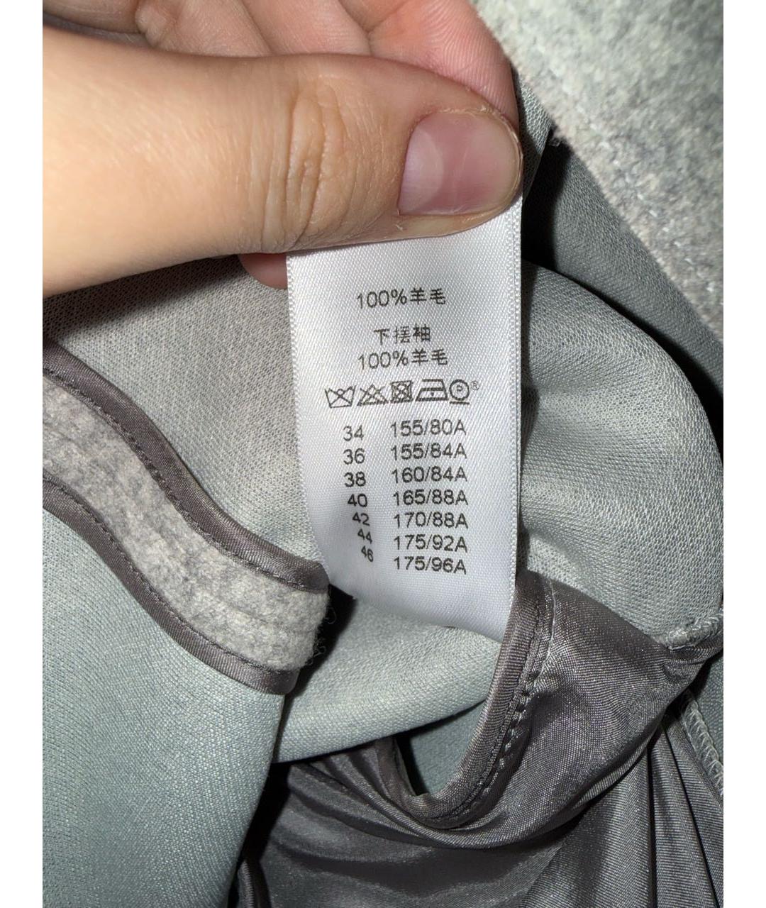 CELINE Серое шерстяное повседневное платье, фото 6