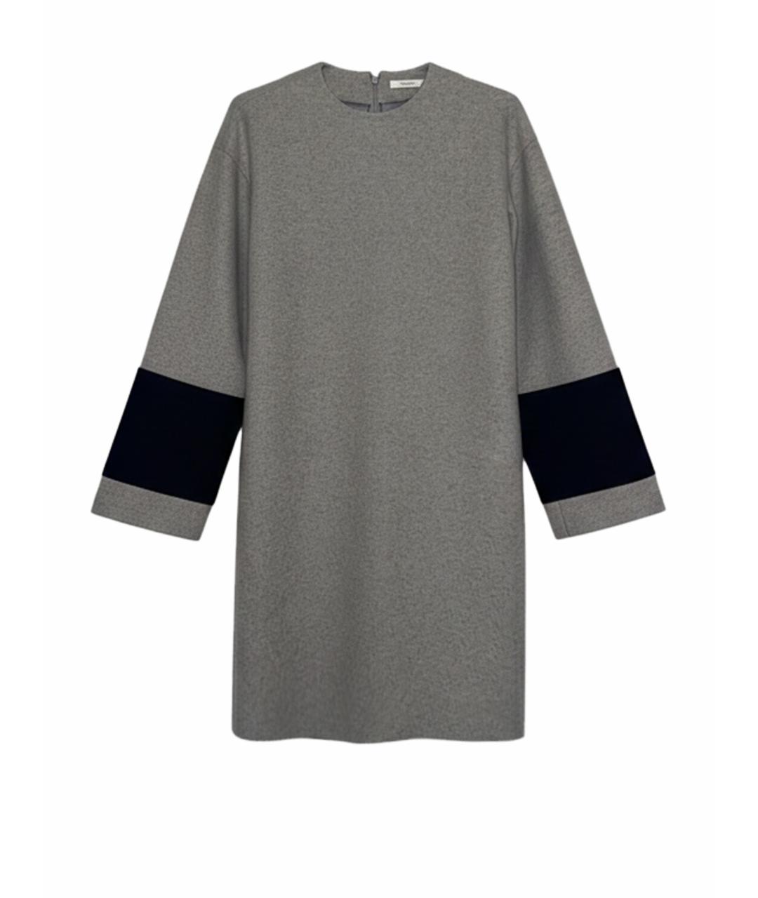 CELINE Серое шерстяное повседневное платье, фото 1