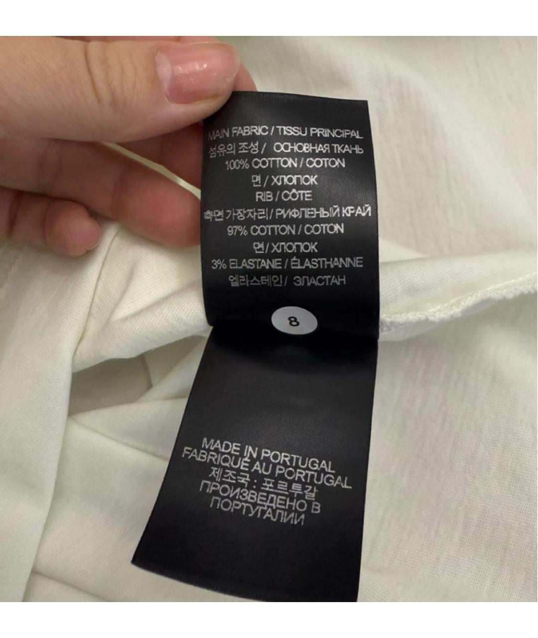 VETEMENTS Бежевая хлопковая футболка, фото 4