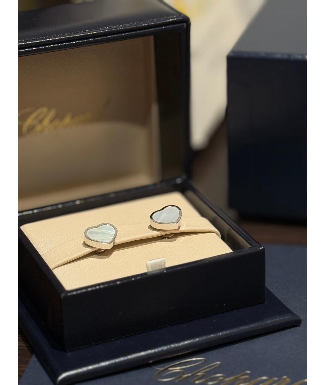 CHOPARD Золотые серьги из белого золота, фото 2