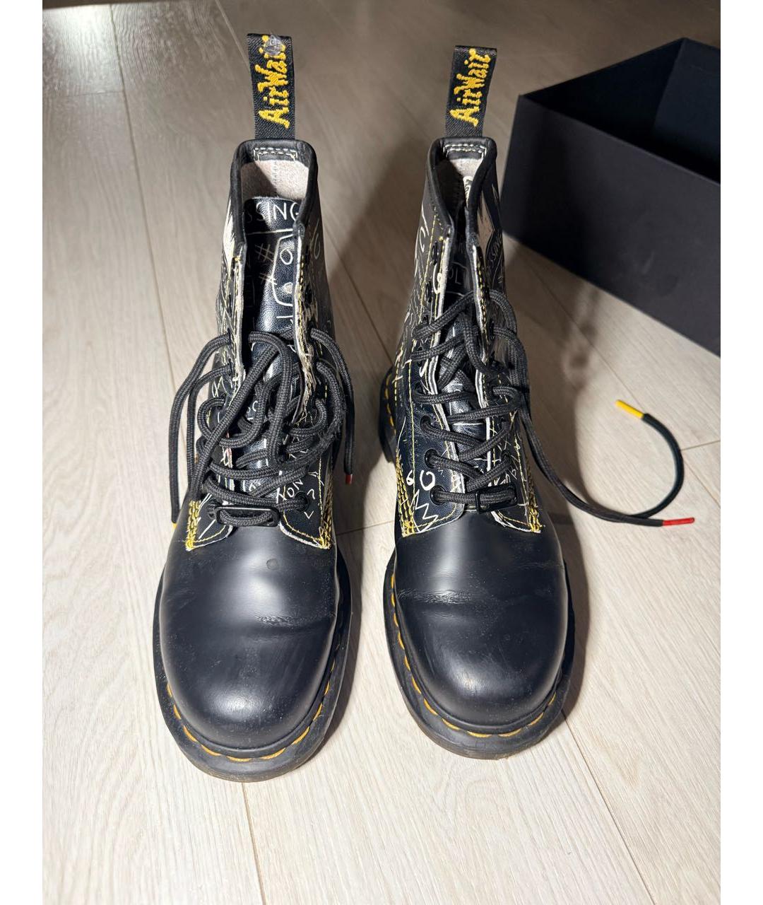 DR. MARTENS Черные кожаные ботинки, фото 2