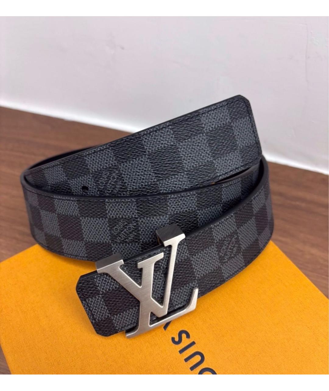 LOUIS VUITTON Черный ремень, фото 8