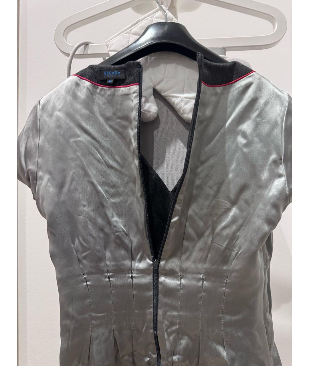 ESCADA Антрацитовое шерстяное повседневное платье, фото 3