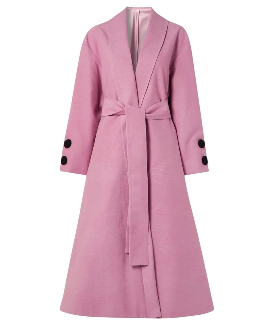 THE ROW Розовое шелковое пальто, фото 1